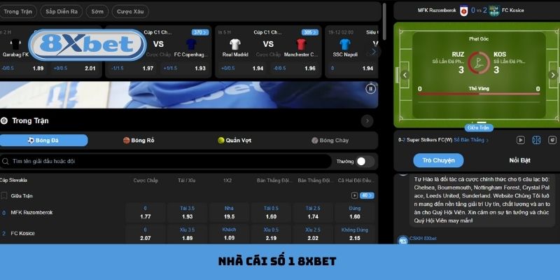 Nhà cái số 1 8xbet: An toàn & minh bạch